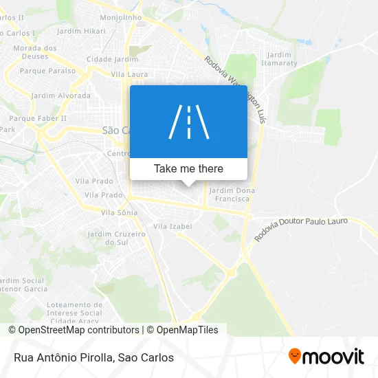 Rua Antônio Pirolla map