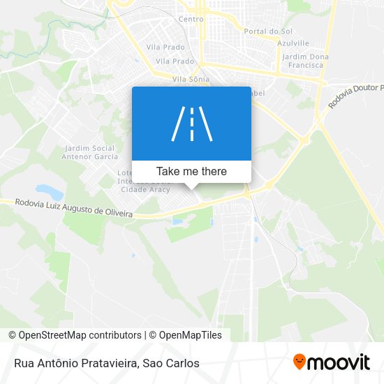 Rua Antônio Pratavieira map