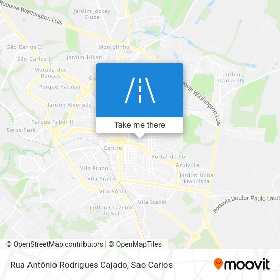 Rua Antônio Rodrigues Cajado map