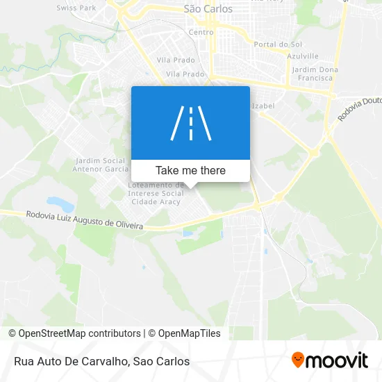Rua Auto De Carvalho map