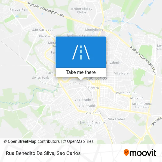 Rua Benedito Da Silva map