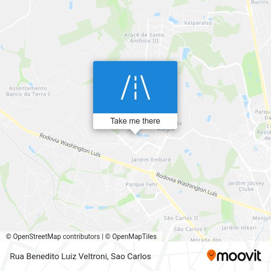 Rua Benedito Luiz Veltroni map