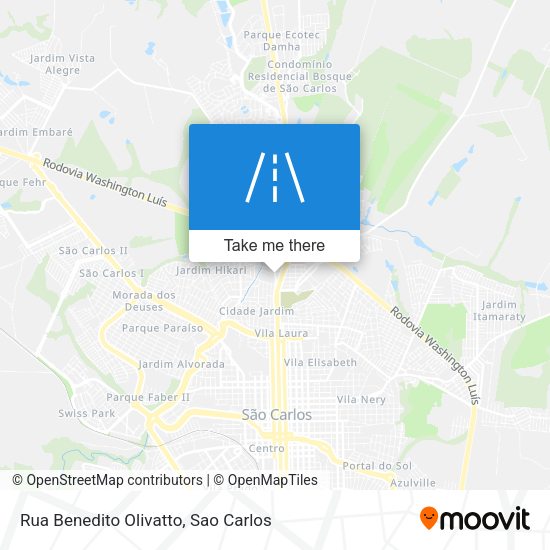 Rua Benedito Olivatto map