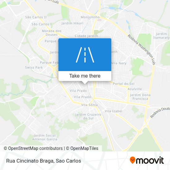 Rua Cincinato Braga map
