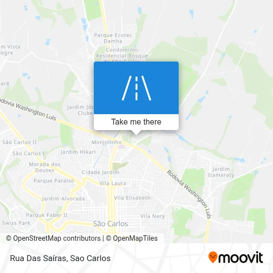 Rua Das Saíras map