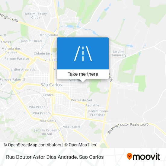 Rua Doutor Astor Dias Andrade map