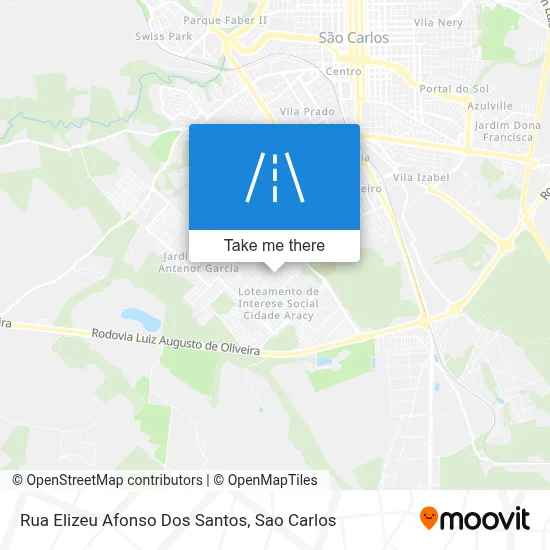 Rua Elizeu Afonso Dos Santos map