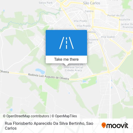 Rua Florisberto Aparecido Da Silva Bertinho map