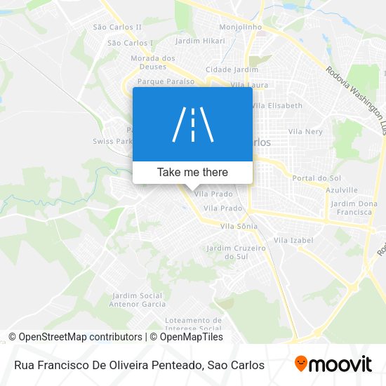 Rua Francisco De Oliveira Penteado map