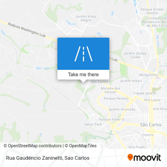 Rua Gaudéncio Zaninetti map