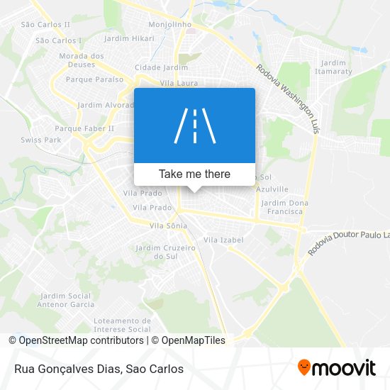 Rua Gonçalves Dias map