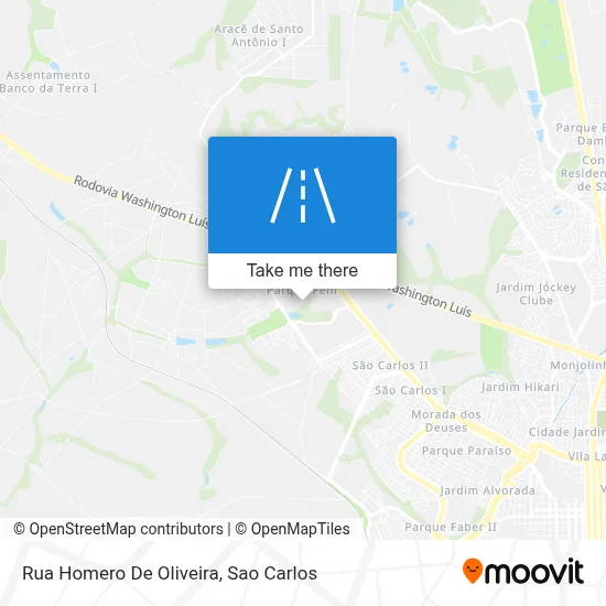 Rua Homero De Oliveira map