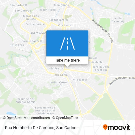 Rua Humberto De Campos map