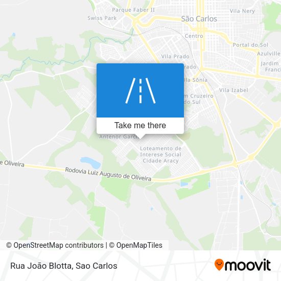 Rua João Blotta map