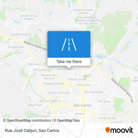 Rua José Calijuri map