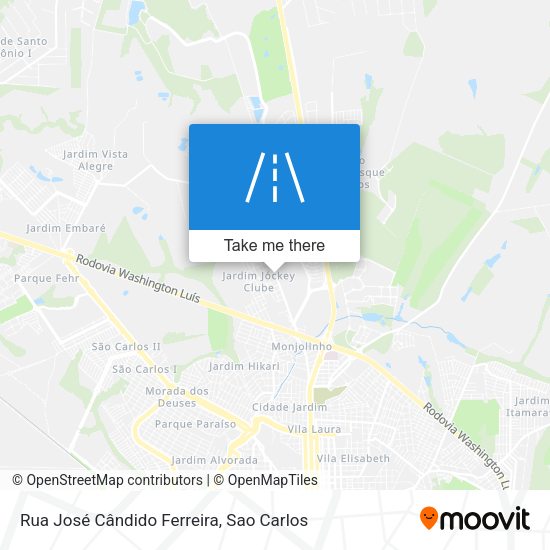 Rua José Cândido Ferreira map
