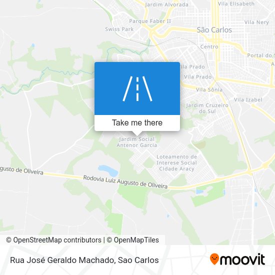 Rua José Geraldo Machado map