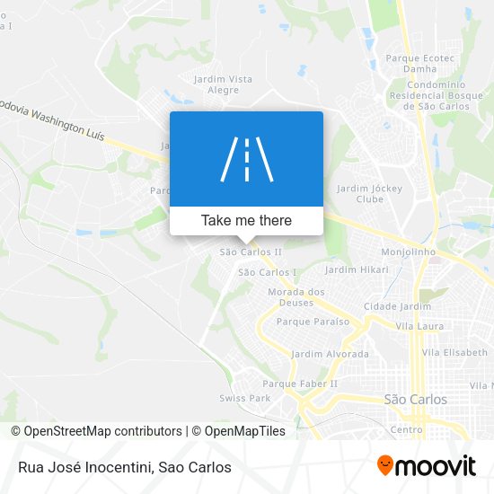 Rua José Inocentini map