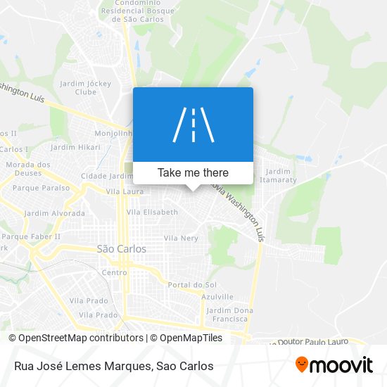Mapa Rua José Lemes Marques