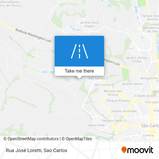 Rua José Loretti map