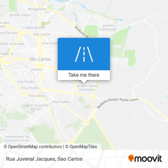 Rua Juvenal Jacques map