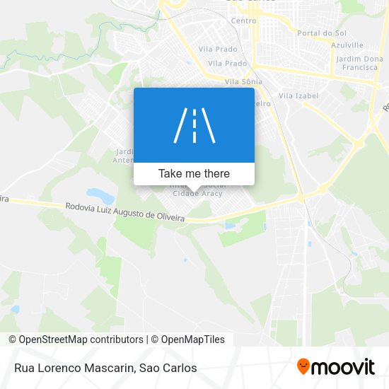 Rua Lorenco Mascarin map