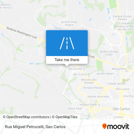 Rua Miguel Petrucelli map