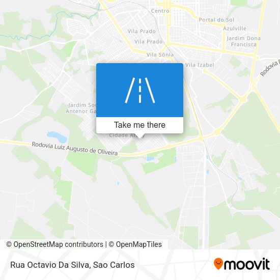 Mapa Rua Octavio Da Silva