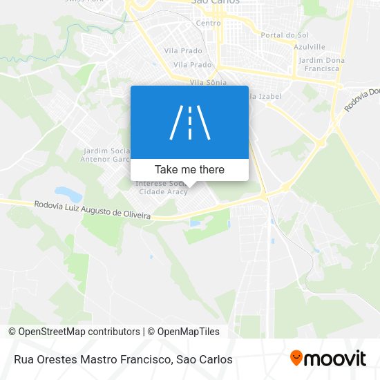 Rua Orestes Mastro Francisco map