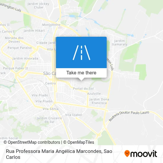 Rua Professora Maria Angélica Marcondes map