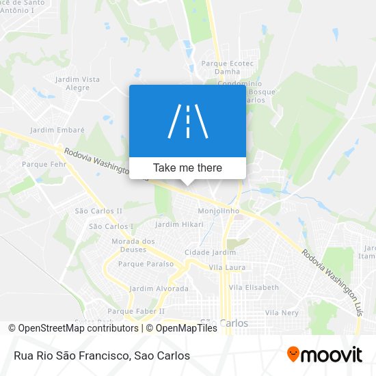 Rua Rio São Francisco map