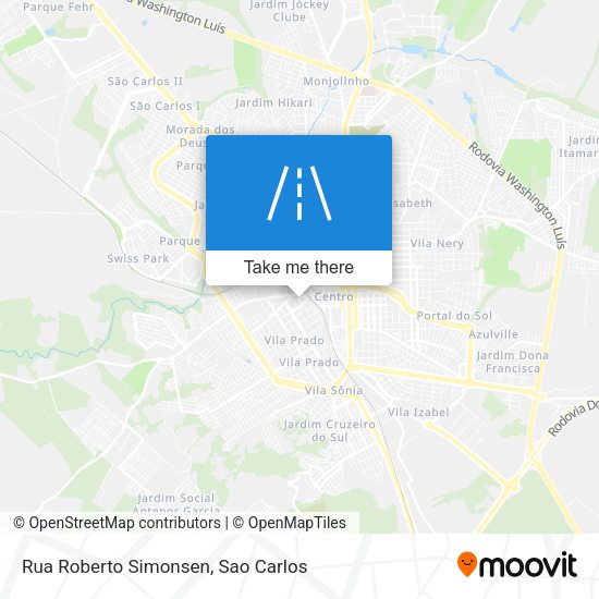 Rua Roberto Simonsen map