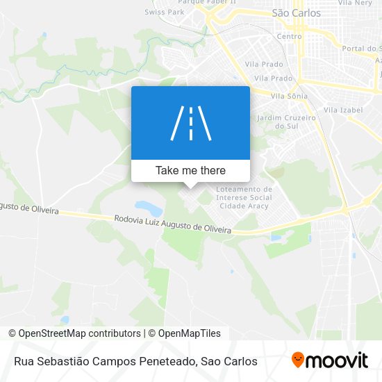 Rua Sebastião Campos Peneteado map