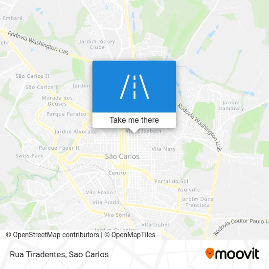 Rua Tiradentes map