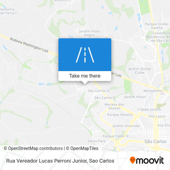 Rua Vereador Lucas Perroni Junior map
