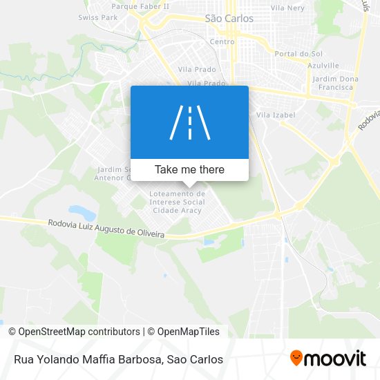Rua Yolando Maffia Barbosa map