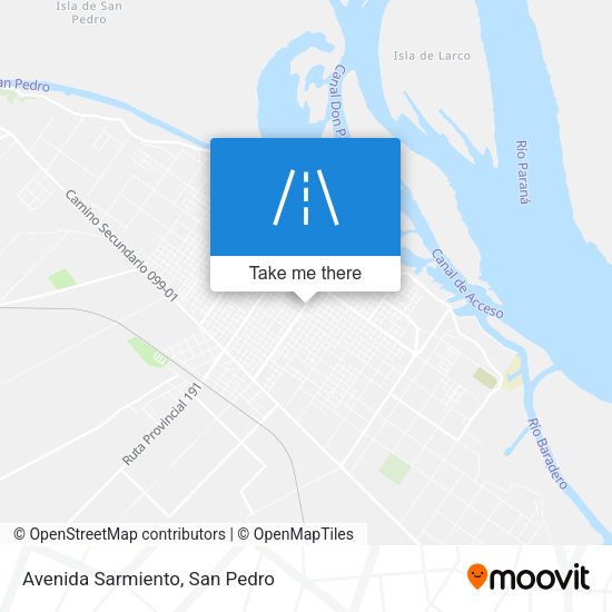 Mapa de Avenida Sarmiento