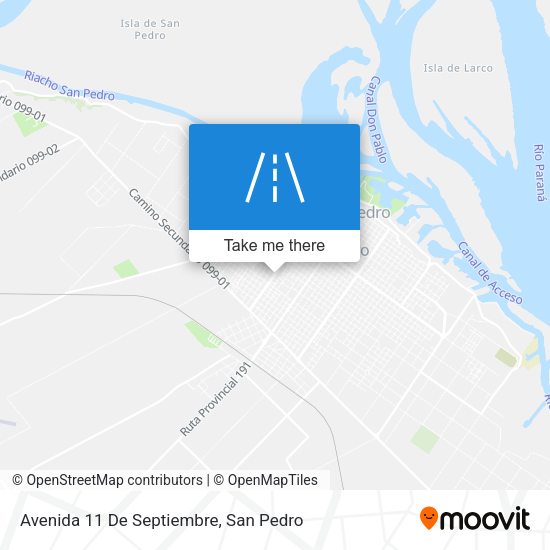 Avenida 11 De Septiembre map