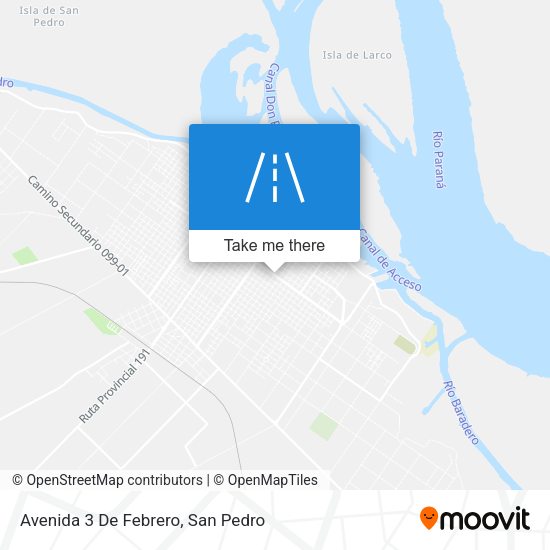Avenida 3 De Febrero map