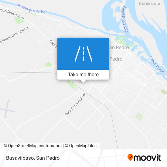 Mapa de Basavilbaso