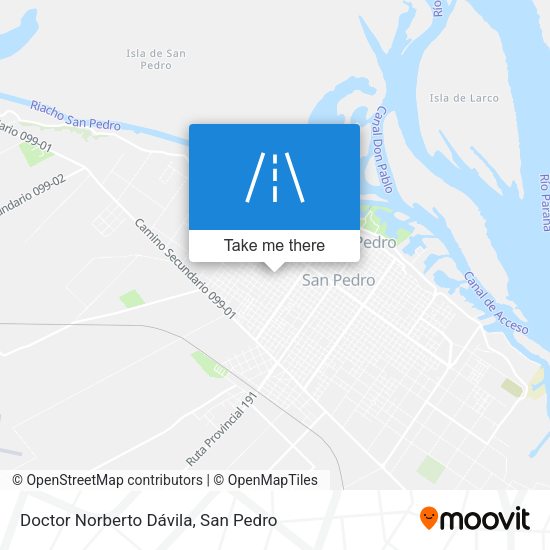 Doctor Norberto Dávila map
