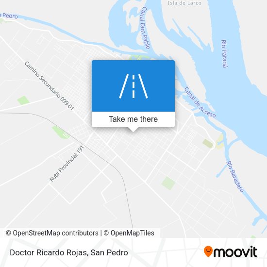 Doctor Ricardo Rojas map