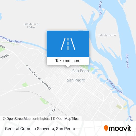 Mapa de General Cornelio Saavedra