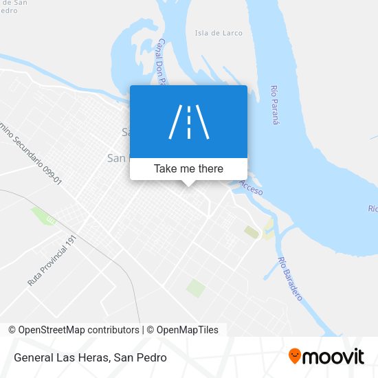 Mapa de General Las Heras