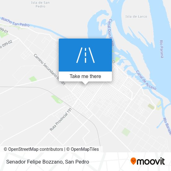 Mapa de Senador Felipe Bozzano