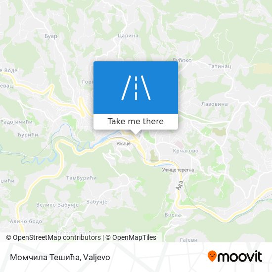 Момчила Тешића map