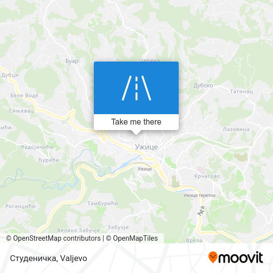 Студеничка map
