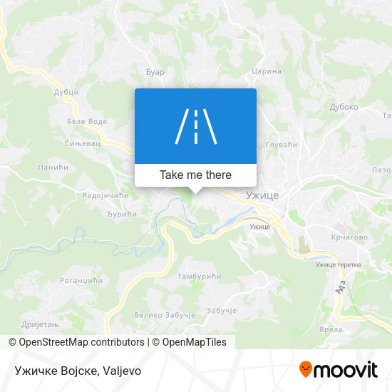Ужичке Војске map