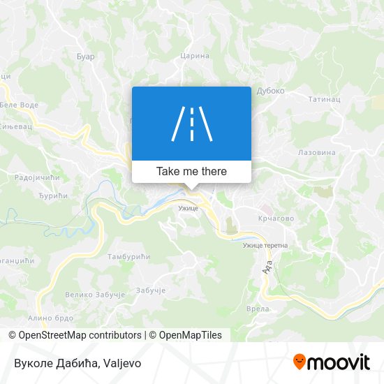Вуколе Дабића map