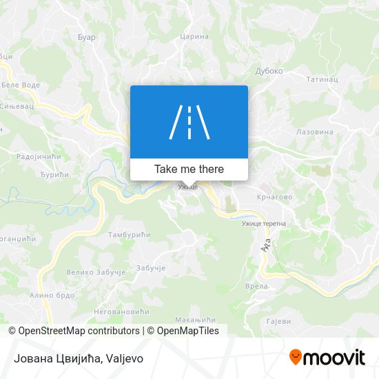Јована Цвијића map